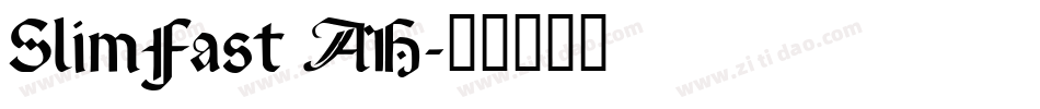 SlimFast AH字体转换